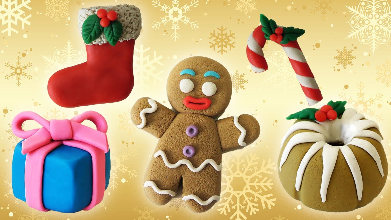 🎄ESPECIAL ENFEITES NATAL MINIATURA - COMPILADO Biscuit, clay, plastilina , Pasta Americana DIY