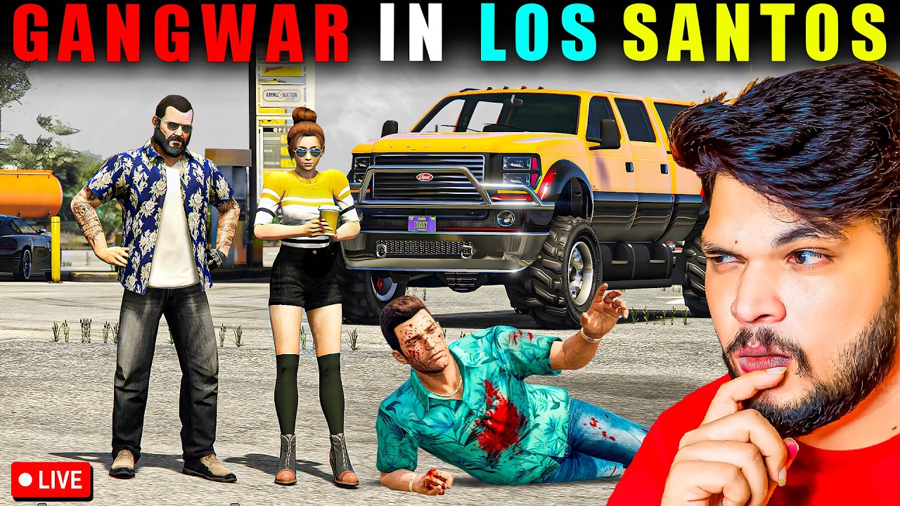 GTA 5 Server Live Stream 🔥GANGWAR In Los Santos🔥techno Gamerz @PaimonGamerz