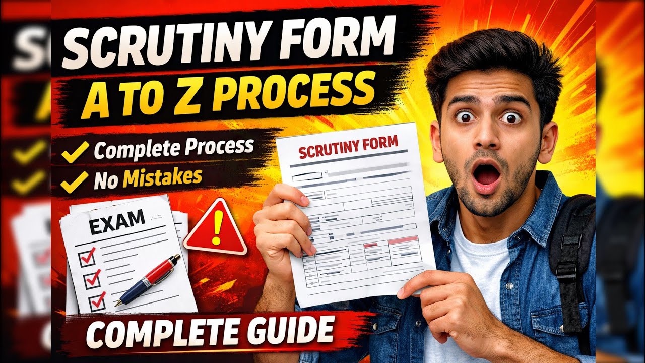 SCRUTINY FROM KAISE FILLUP KARE ONLINE || 4TH GRADE  SCRUTANY FORM || ATASATETION FORM || GK EMITRA