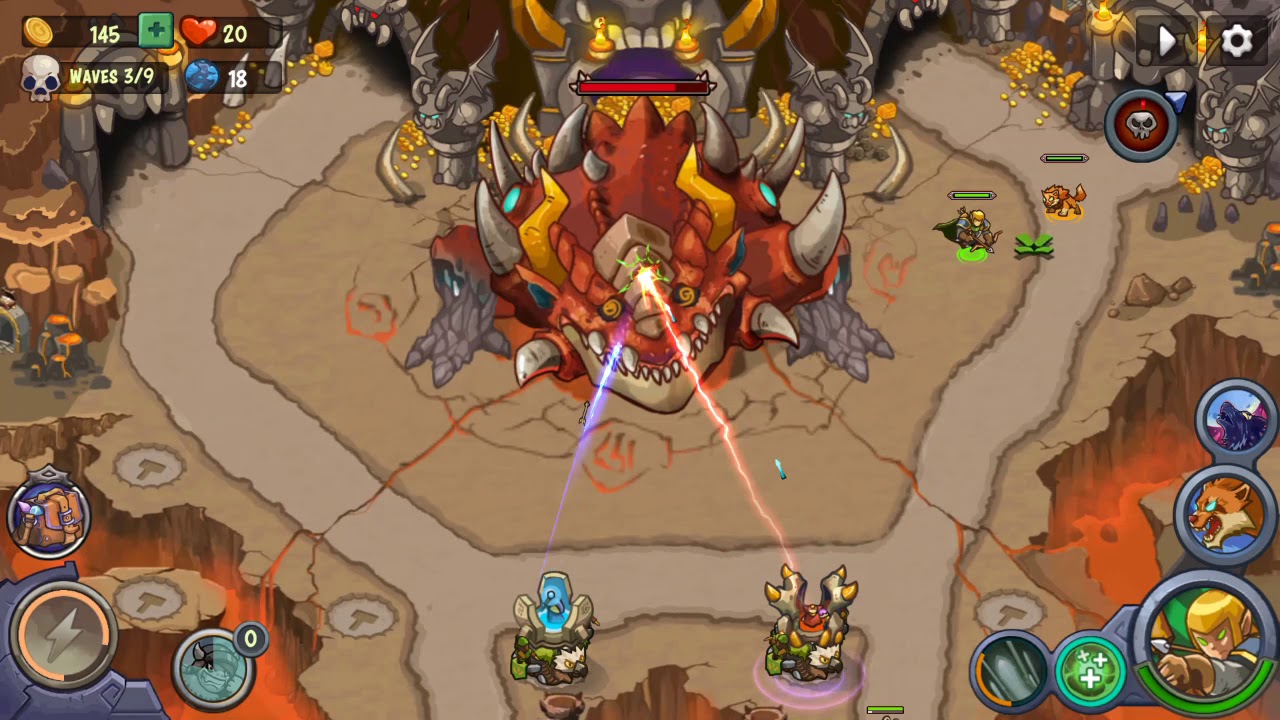 King of defense battle Frontier normal stage 18. The battle with salvak dragon