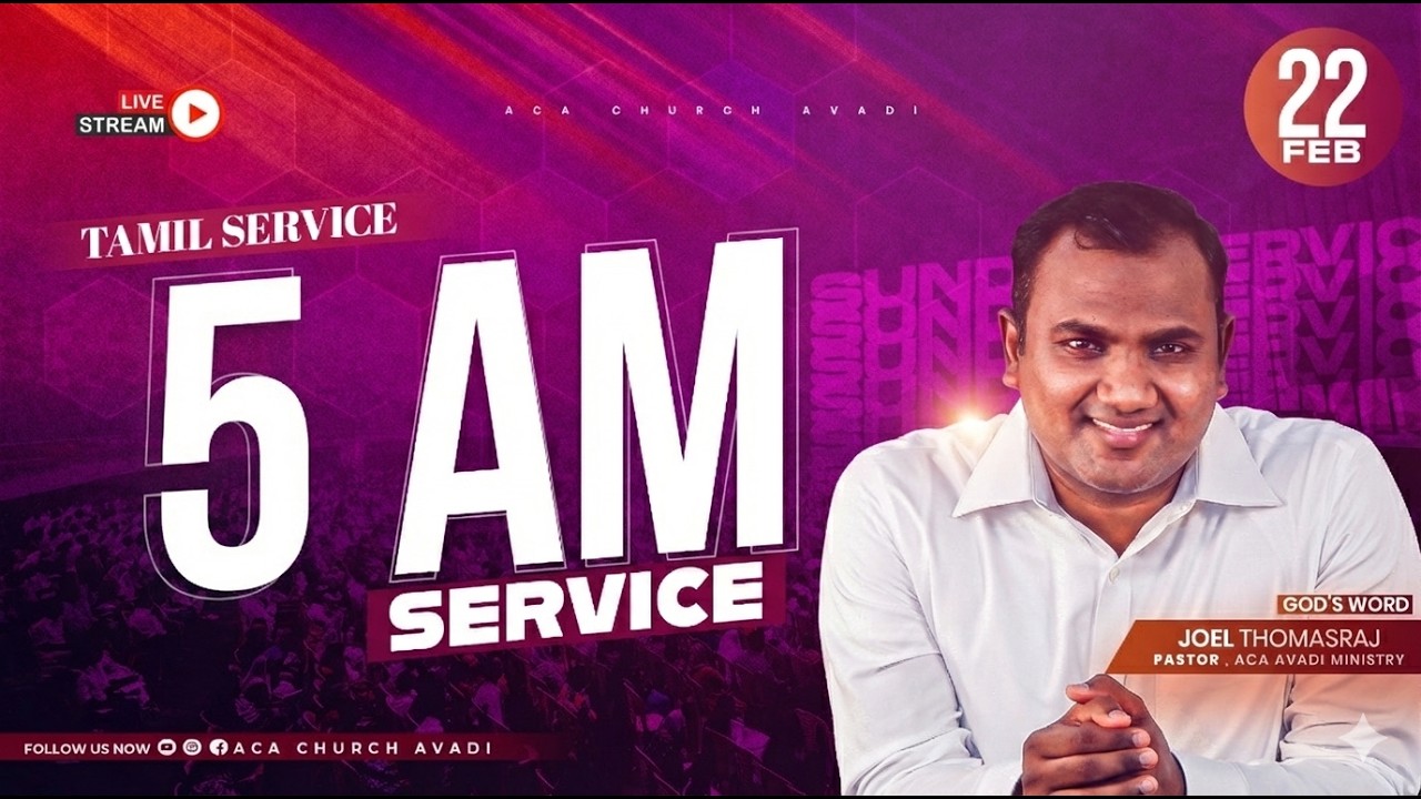 Live | Sunday Service (Tamil) | 22 FEB 2026