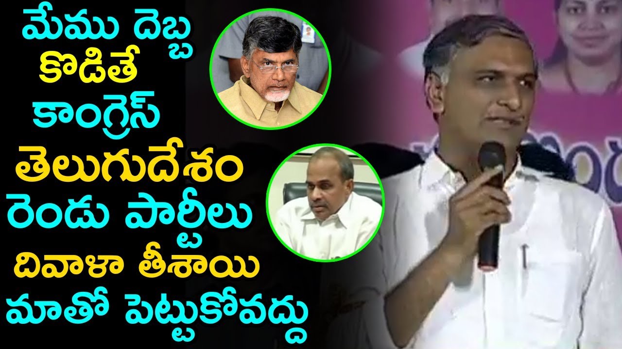 Harish Rao Strong Comments ON CM Chandrababu Naidu And YS Rajashekar Reddy | Fata Fut News