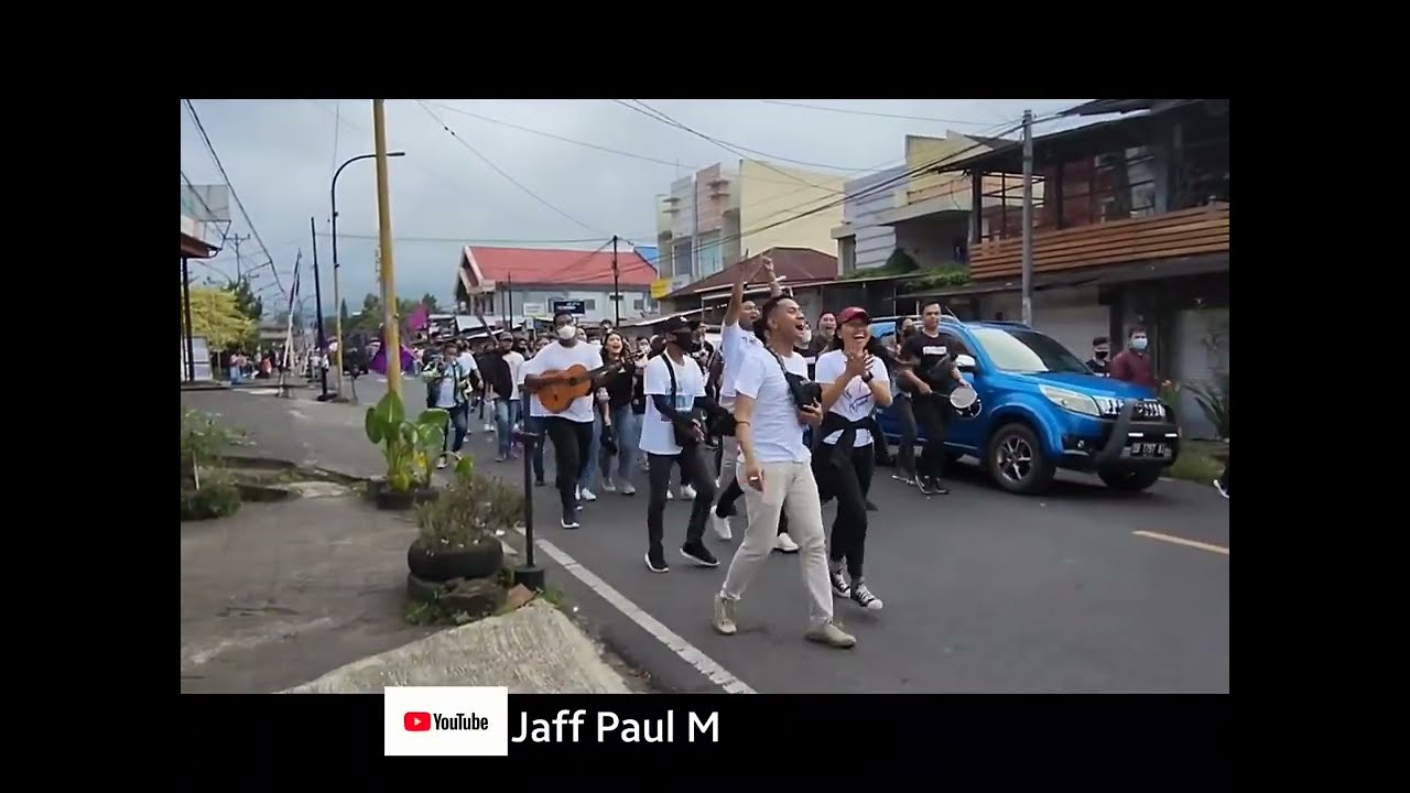 Luarbiasa..!! Pawai Paskah Ribuan Pemuda Gereja GMIM sepanjang +/- 3km di Tomohon