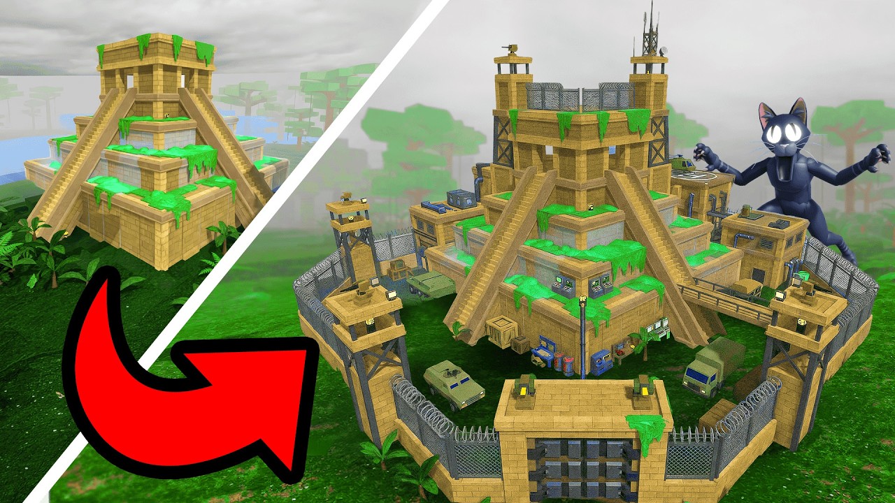 I Transformed The JUNGLE TEMPLE in 99 Nights!