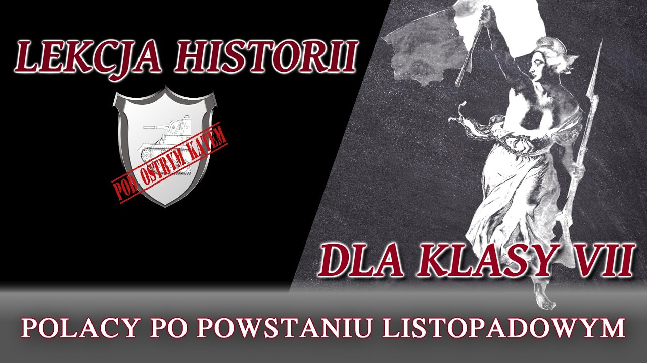 Polacy po powstaniu listopadowym - Lekcje historii pod ostrym kątem - Klasa 7