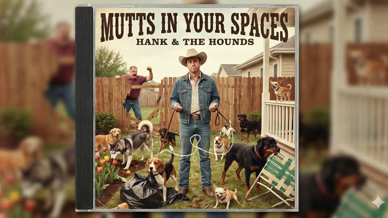 Mutts in Your Spaces by Hank & the Hounds (Parody Inspired by Garth Brooks “Friends in Low Places”)