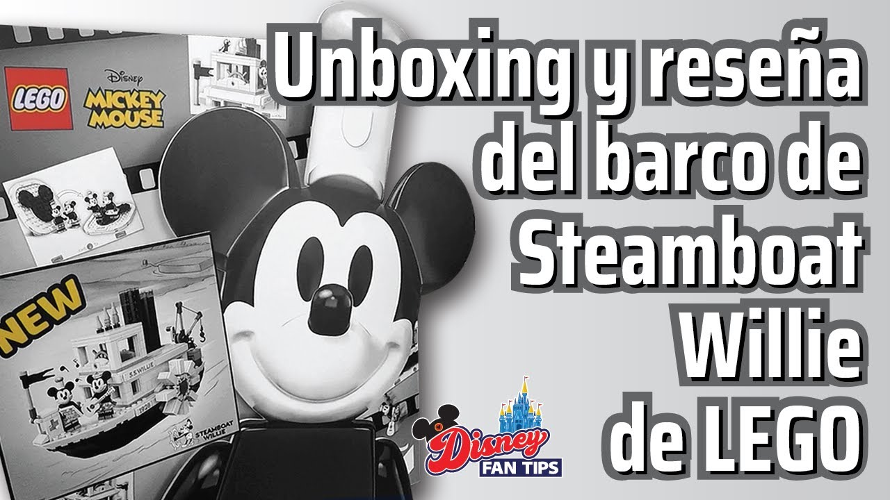 Unboxing y reseña del barco de Steamboat Willie de LEGO
