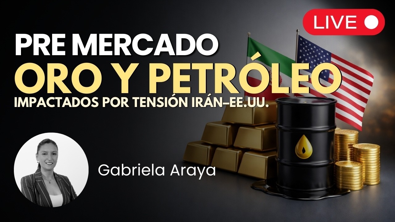 Oro y Petróleo expuestos Tensión EEUU - IRAN Apertura 🔴 Pre Mercado EN VIVO | Premarket en Español