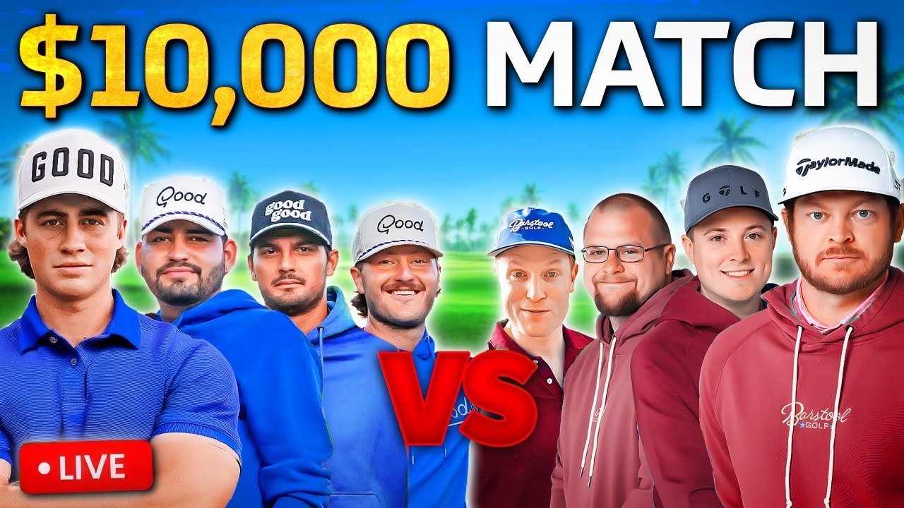 🔴 LIVE | $10,000 Good Good vs Foreplay Charity Golf Match