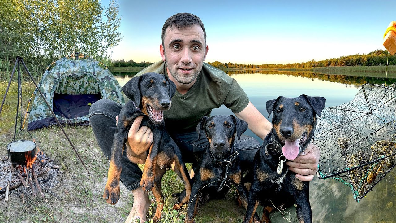 24 Часа! На диком озере! С Тони Мартой и Беном! Ловля раков на раколовки! Подводная охота