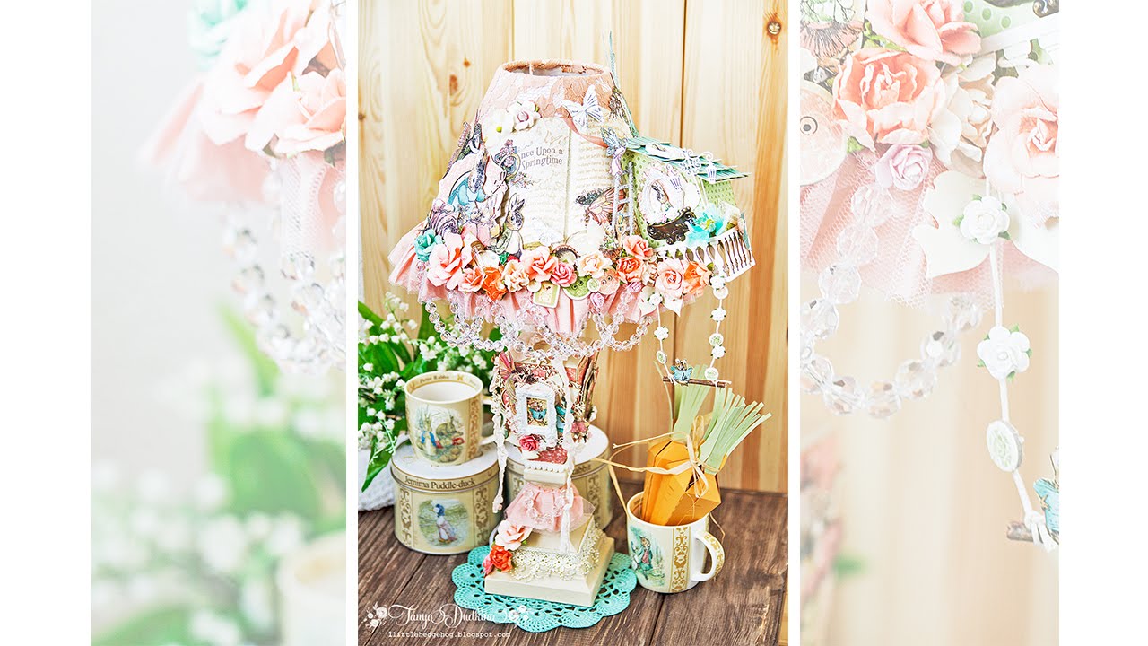 Altered Art Lamp tutorial by Tanya Dudkina for Graphic 45 DT Call - final round