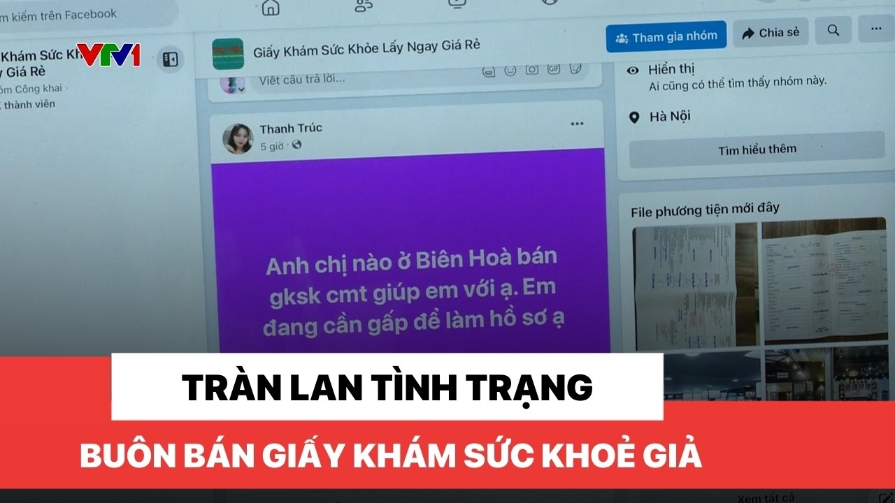 Tràn lan tình trạng buôn bán giấy khám sức khoẻ giả