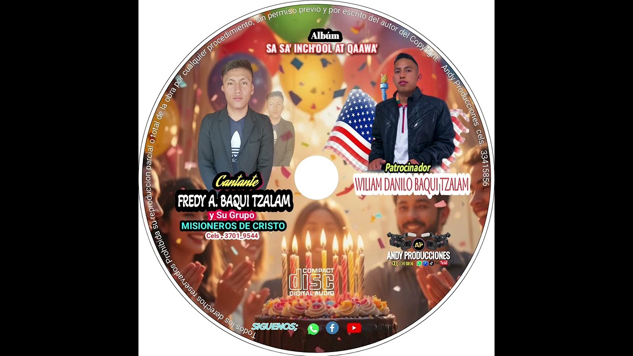 SA SA' INCH'OOL AT QAAWA_Cantante_Fredy Alexander Baqui Tzalam