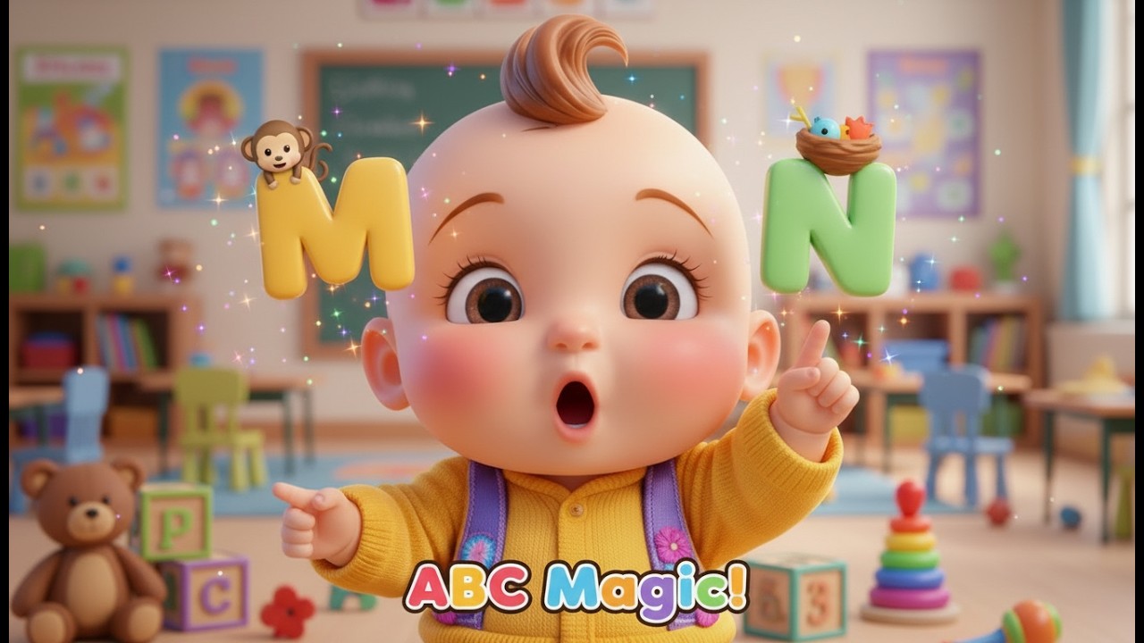 Canción de Memoria del Abecedario Divertido 🔤🎶 | Canciones infantiles en español | Baby Song