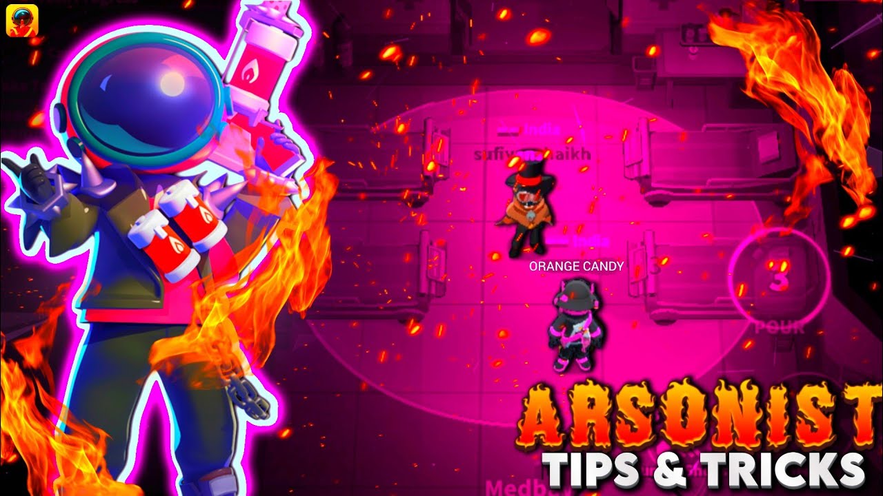 ARSONIST TIPS AND TRICKS 🤫🤫|| SUPER SUS || DEMON KING GAMING || DKG ||