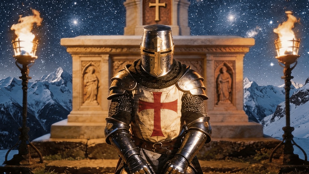 Night Prayer of  the Templar Before the Crusade| Gregorian Latin Chant of the Knights Templar