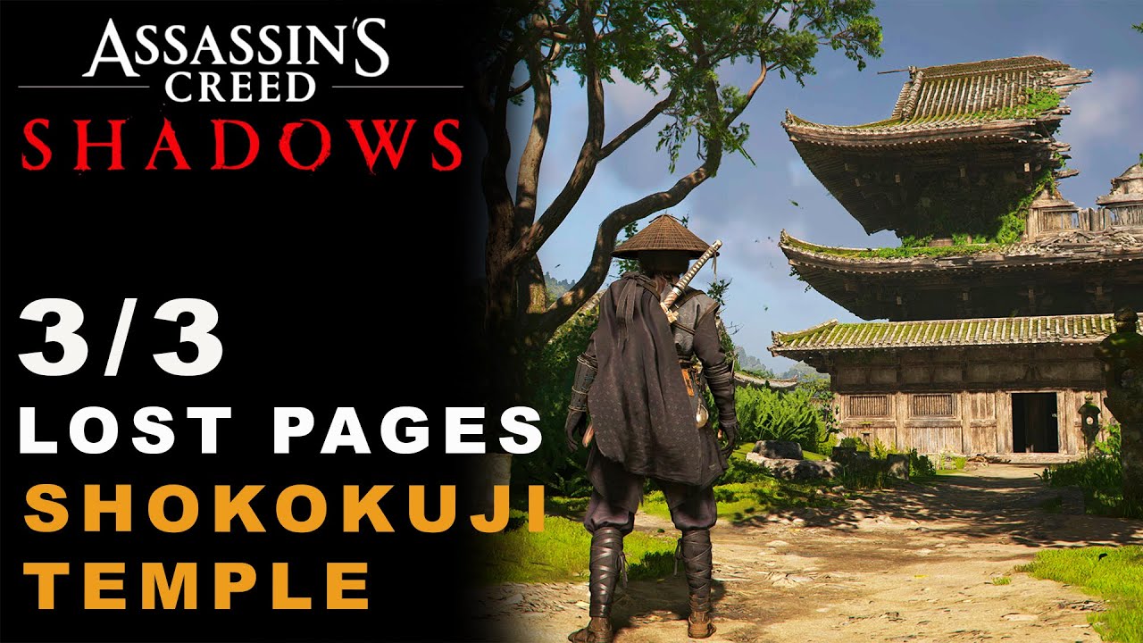 Find All Lost Pages Shokokuji Temple &mdash; Assassin&rsquo;s Creed Shadows