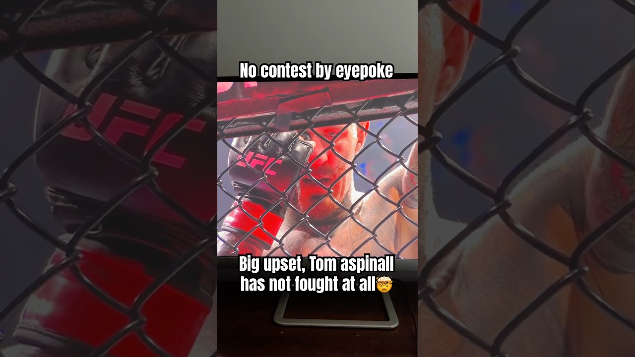 Tom Aspinall fight ends in No Contest #ufc  #ufc321 #jonjones