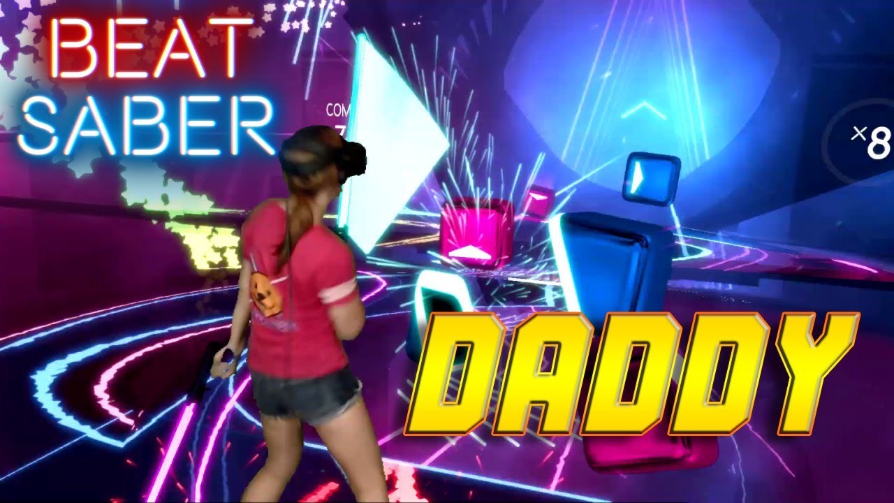 Beat Saber || Daddy by Psy (Expert) First Attempt || Mixed Reality