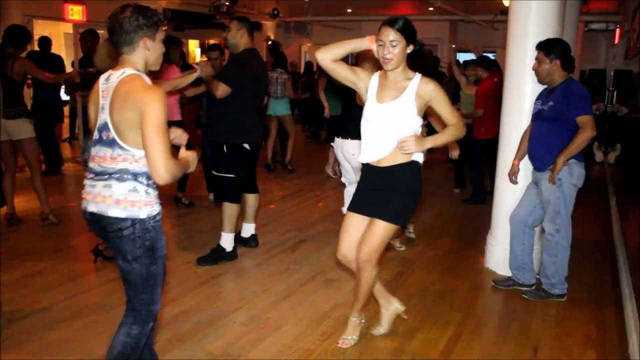 Alejandra Perez with Elvis Collado, Jose Diaz & Ismael Otero at Club Cache & Salsamania Saturdays