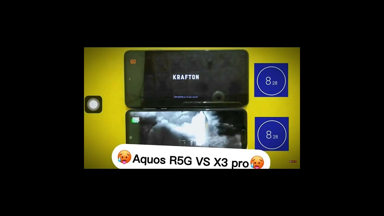 AQUOS R5G VS POCO X3 PRO PUBG TEST