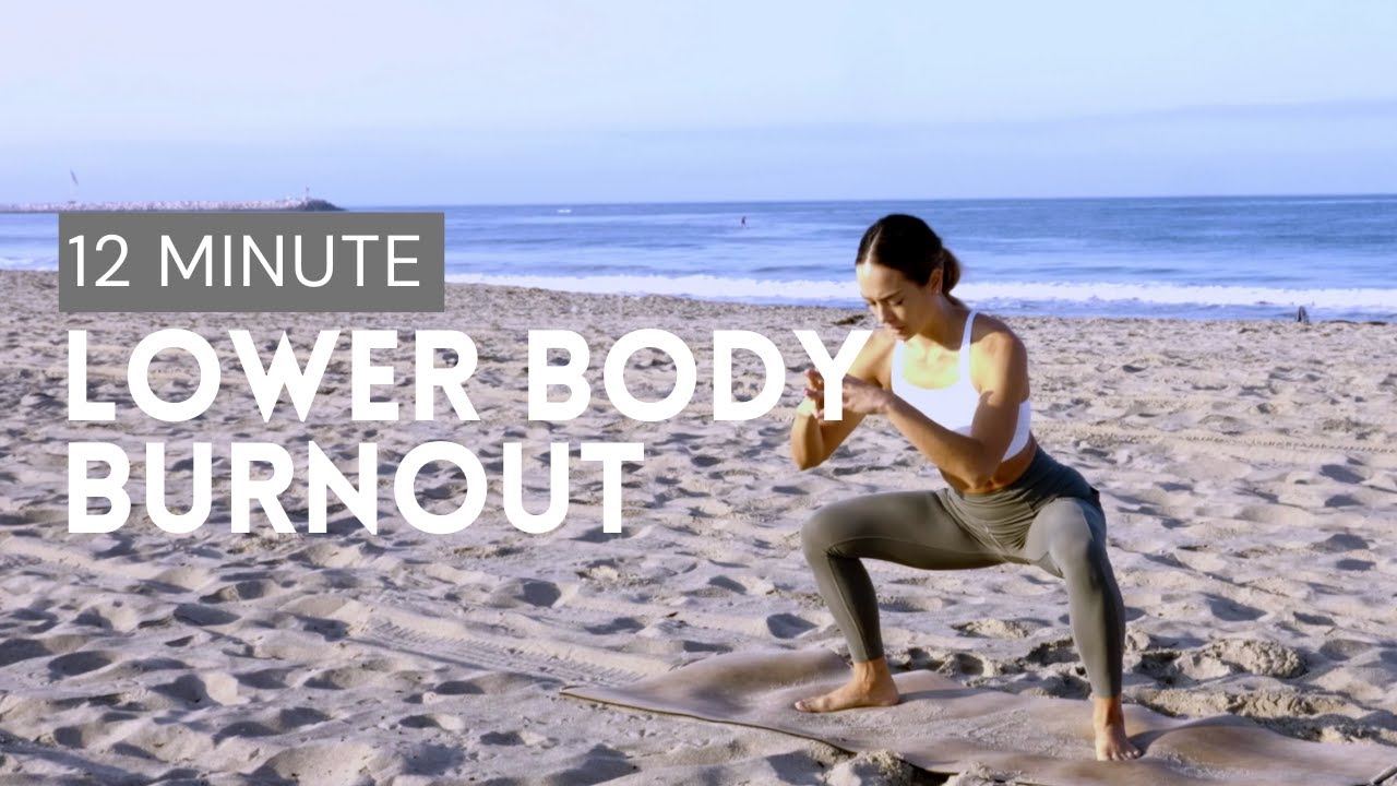 12 MINUTE LOWER BODY BURN OUT - low impact, no equipment, all fitness levels! | Dr. LA Thoma Gustin