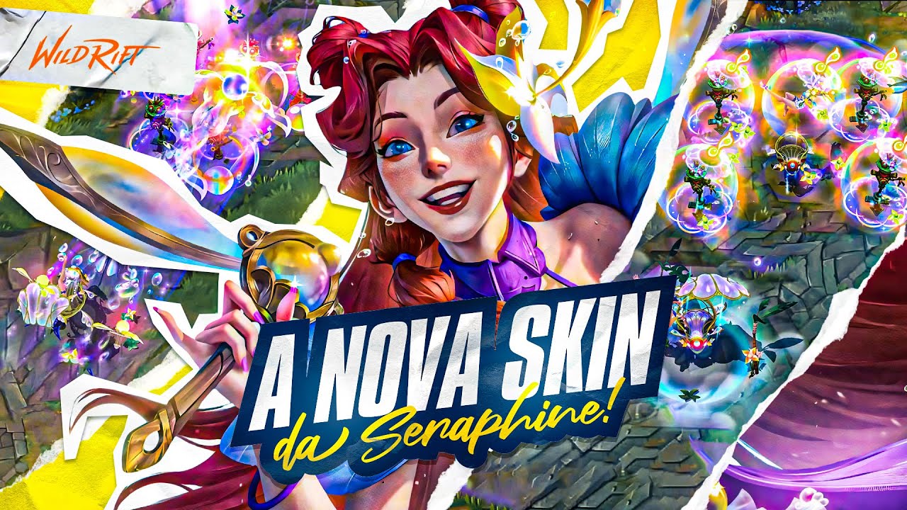 JOGANDO COM A NOVA SKIN DA SERAPHINE! | CURTINDO O VERÃO - WILD RIFT