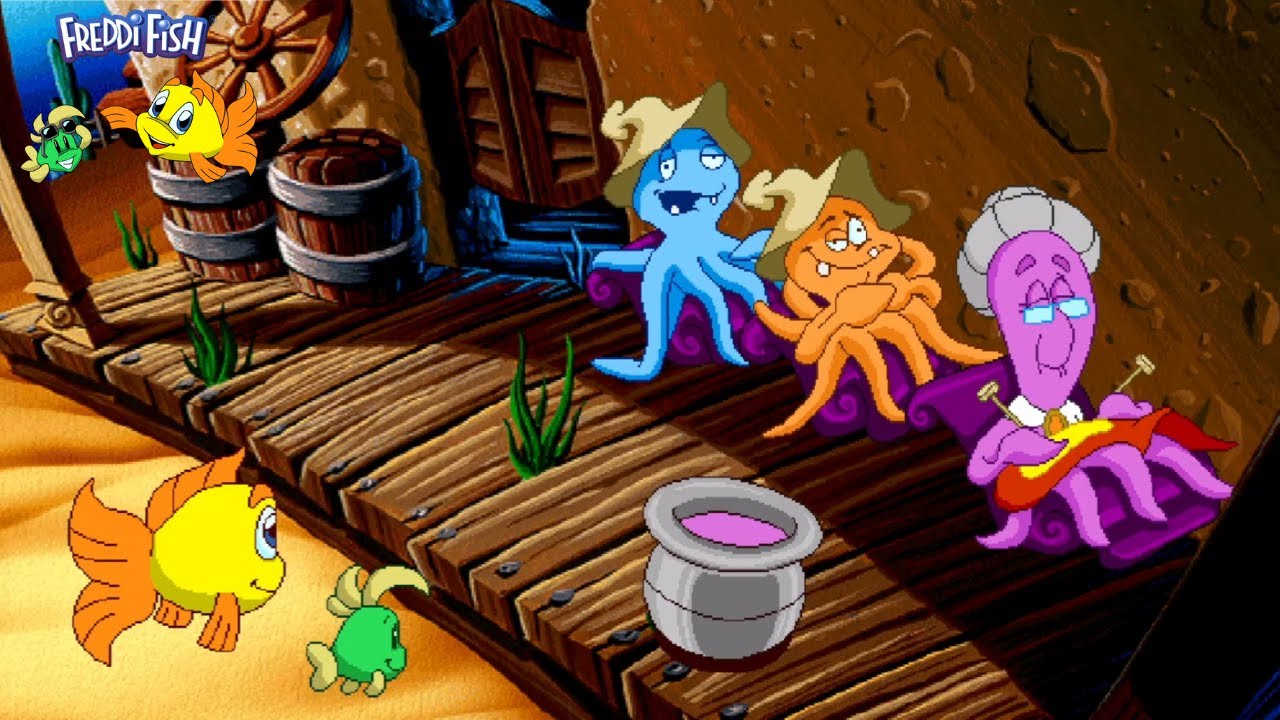 Freddi Fish 4: Case of the Hogfish Rustlers of Briny Gulch [Playthrough]