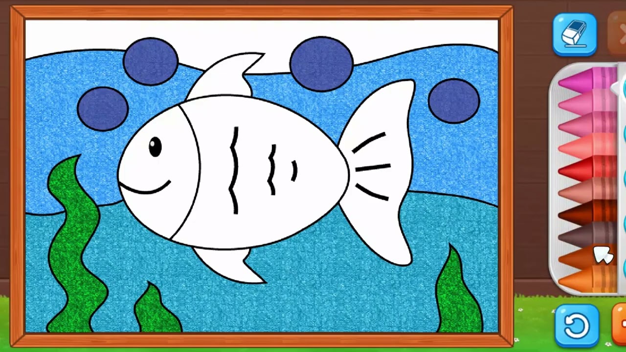“Cute Fish Drawing & Colouring for Kids 🐟🌈 | Easy & Fun Art | Wish Colouring