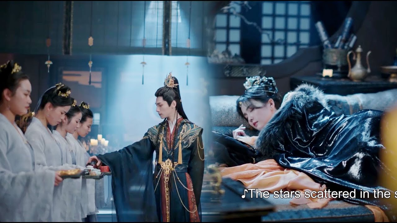 灰姑娘在魔神的床上睡著，魔神為灰姑娘蓋被子，然後去為灰姑娘選禮物！#长月烬明 | 罗云熙 白鹿 陈都灵 邓为 孙珍妮 耿业庭 于波 黄海冰