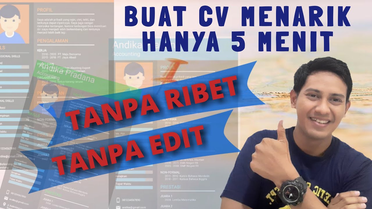 Cara membuat CV lamaran kerja di HP | Membuat CV menarik dan mudah