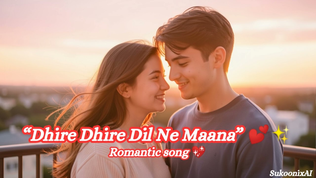 Dhire Dhire Dil Ne Mana ❤️ | Beautiful Hindi Romantic Song | AI Generated | Romantic Song 