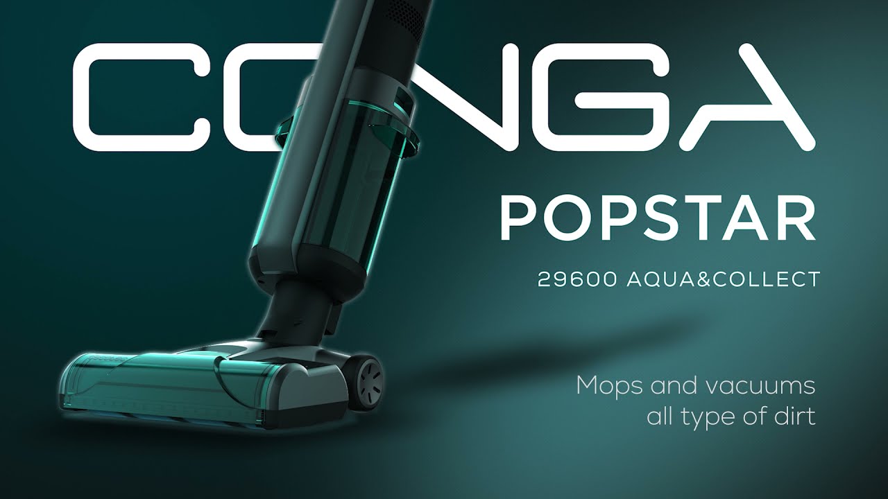 Cordless electric mop Conga Popstar 29600 Aqua&Collect