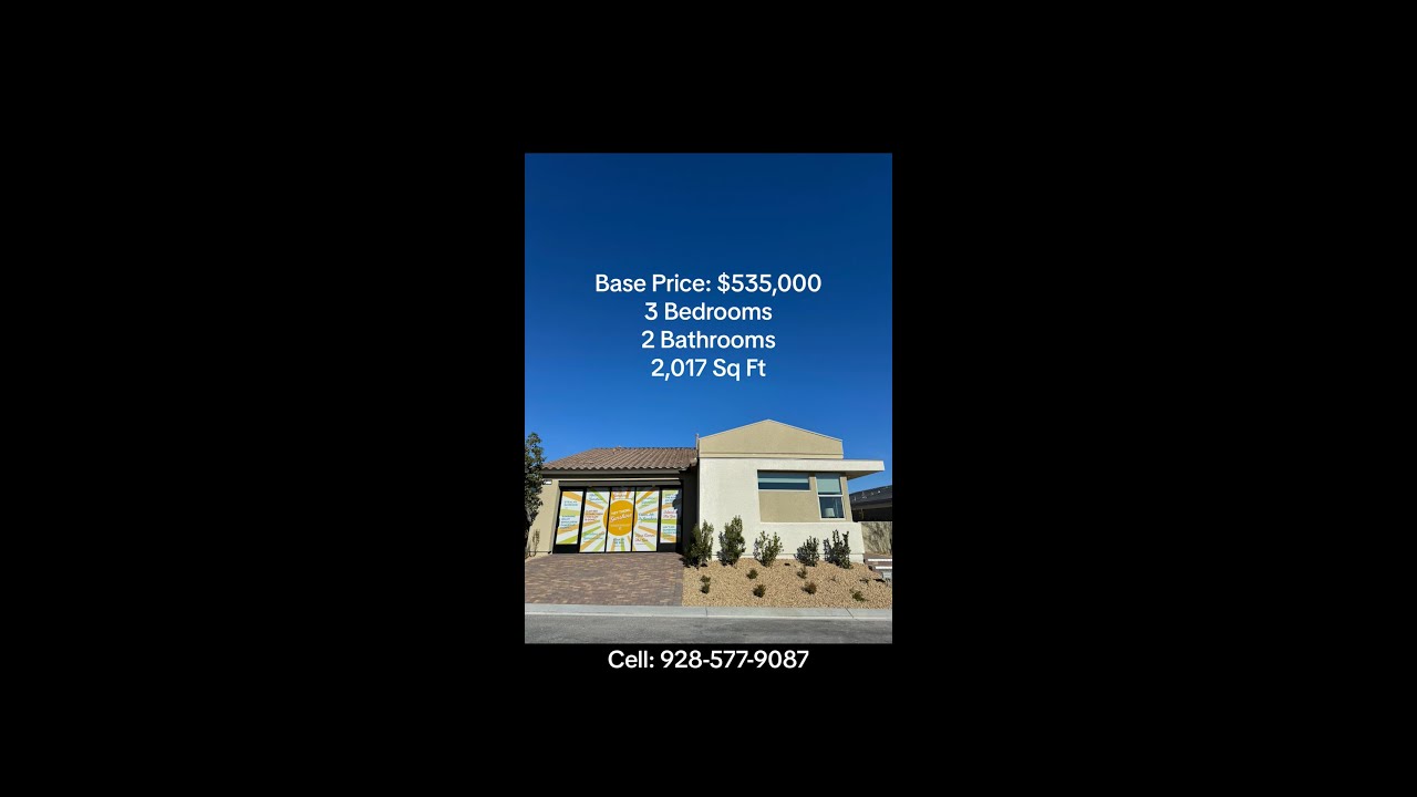 Plan 1 Floor Plan of Arrow Peak Community by Tri Pointe Homes in Centennial Las Vegas