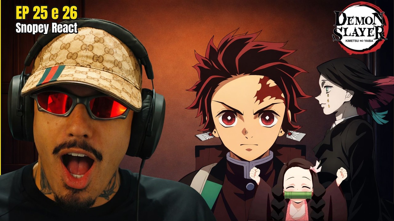 QUE FINAL DE TEMPORADA MEUS AMIGOS - Snopey assistindo DEMON SLAYER PELA PRIMEIRA VEZ