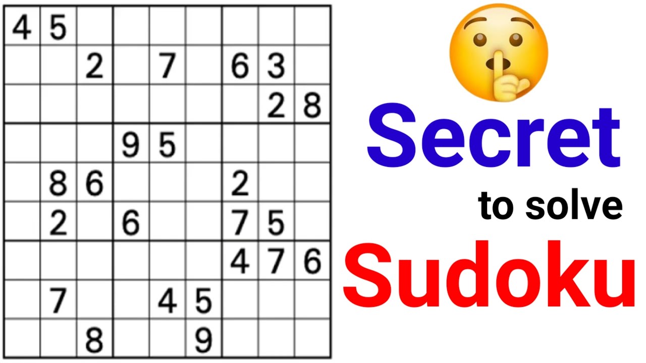 Top secret to solve Sudoku 👌 Sudoku tutorial tips and tricks | Sudoku solving process |Sudoku kaise