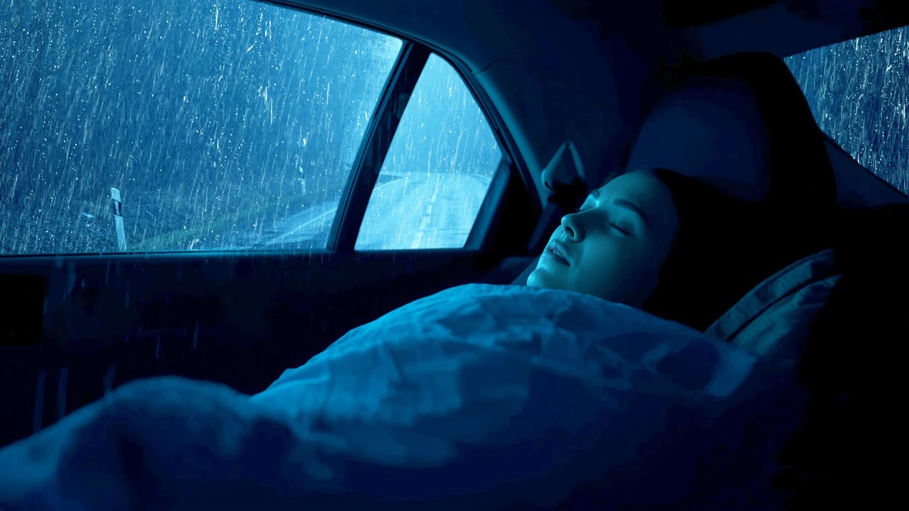 Stop Overthinking Tonight 🌧️ Heavy Rain & Thunder on Car | Deep Sleep & Anxiety Relief