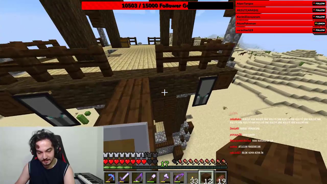 Porçay Haydut Karakolu'nu basıyor (Minecraft Canlı Yayın)