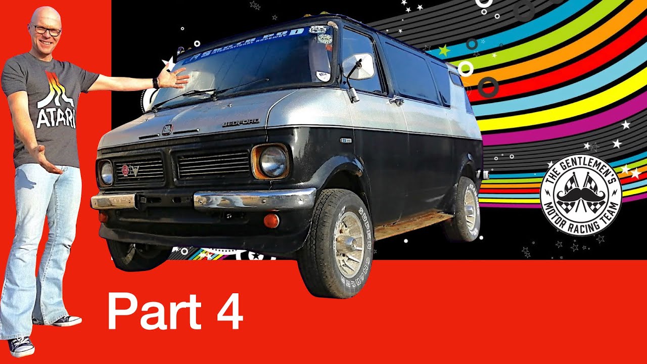 I find retro  treasure in the engine bay of the Bedford CF TURBO drag racing boogie van
