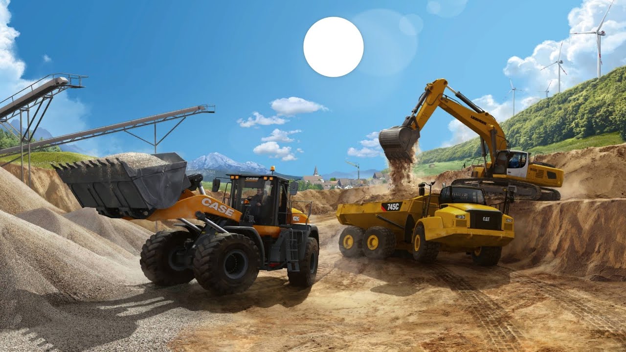 Contraction simulator excavator operator in working soil @San_gaming0 San_gaming