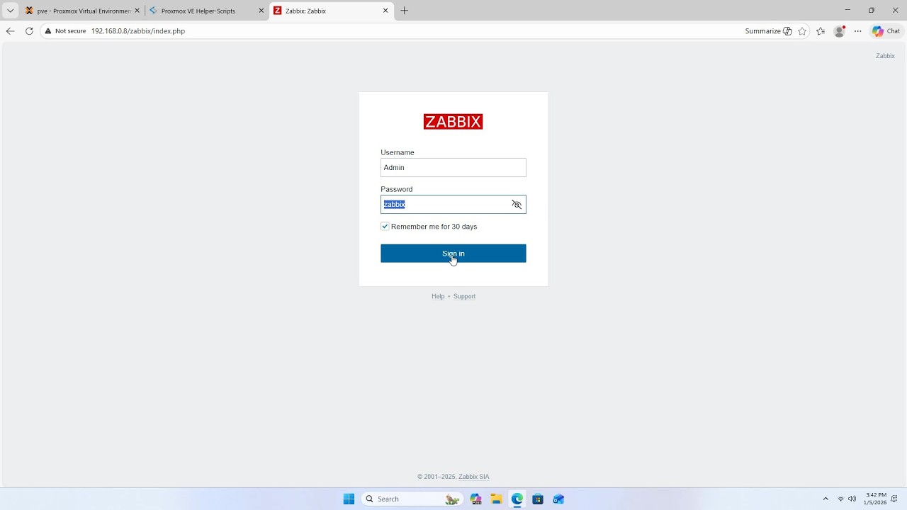 Используйте Proxmox для мониторинга сетевых устройств с помощью Zabbix.