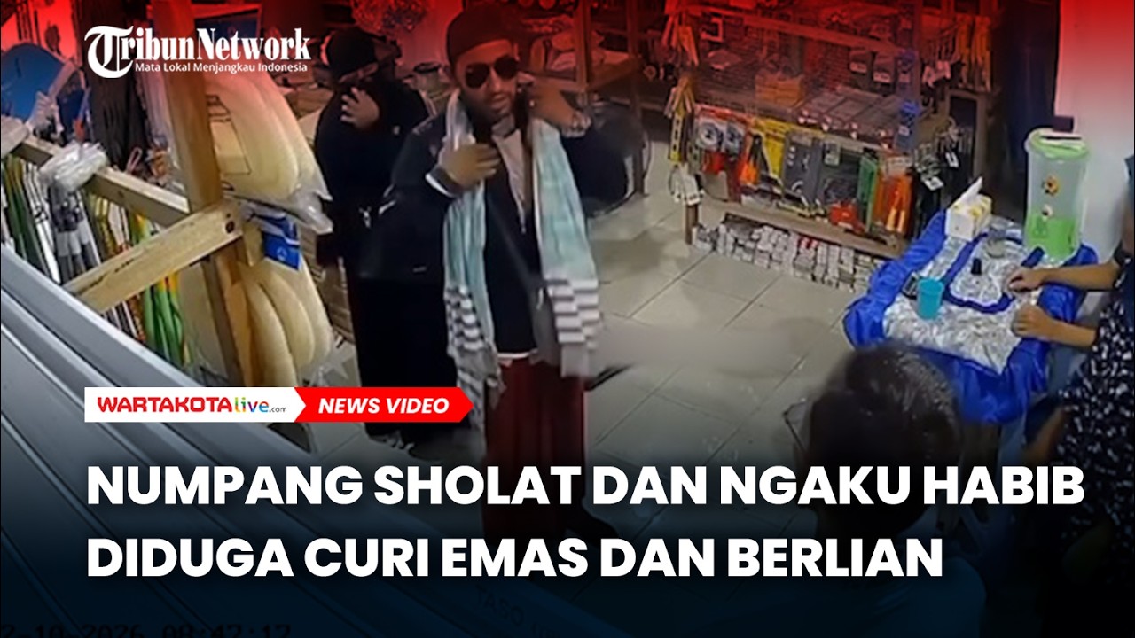 VIRAL, Bergaya Habib, Numpang Sholat  Diduga Curi Emas dan Berlian