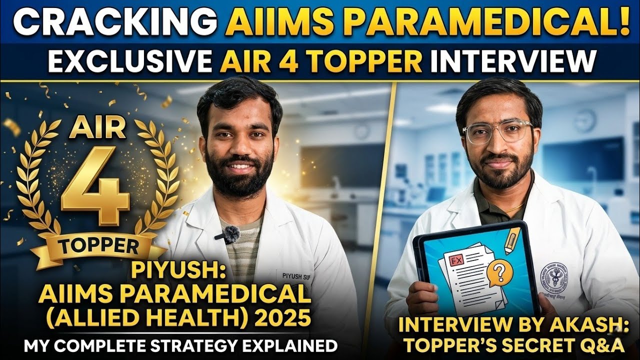 Aiims Paramedical air 4 topper exclusive interview for aiims exams 2026 | #aiimsdelhi 