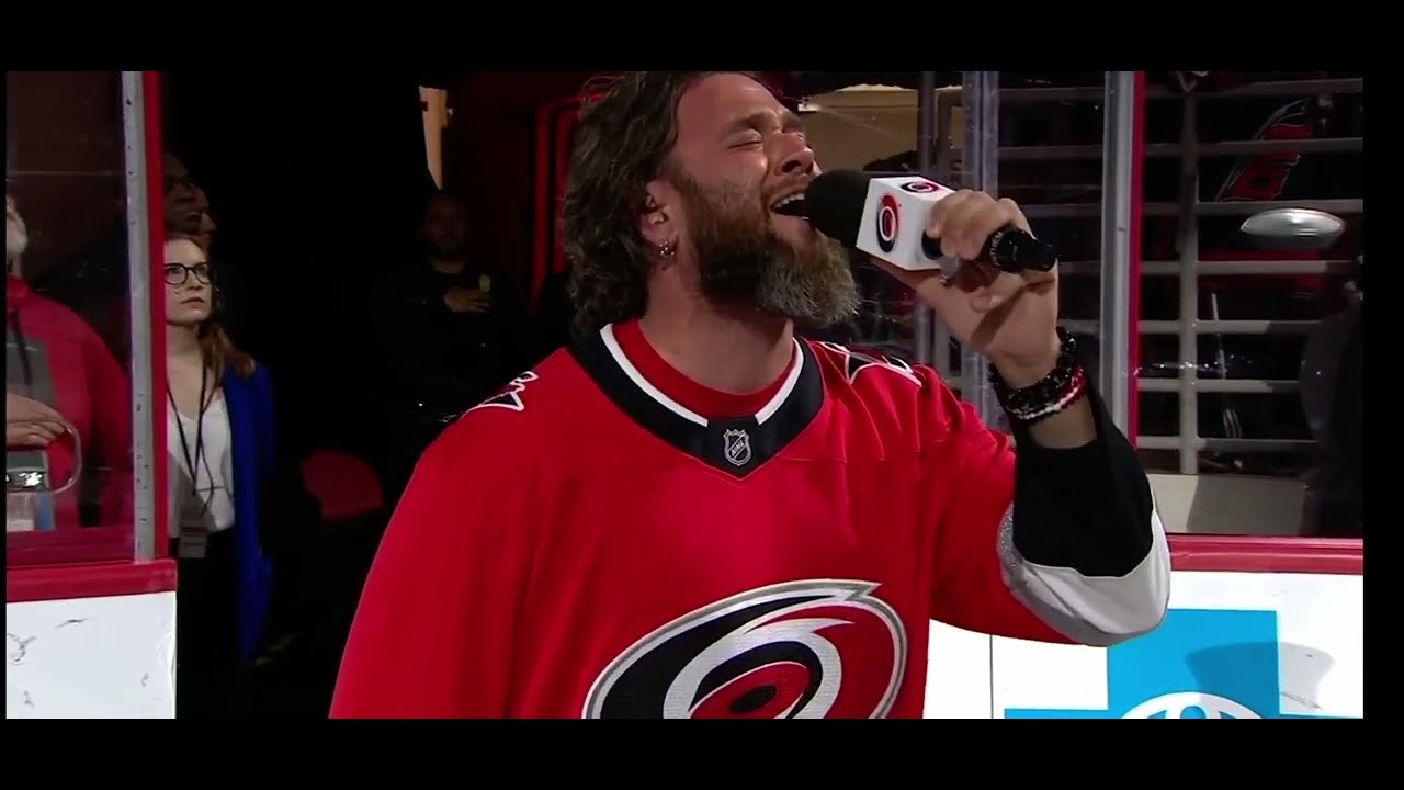 Game 1 New Jersey Devils - Carolina Hurricanes National Anthem Play off #nhl #espn #playoffs #usa