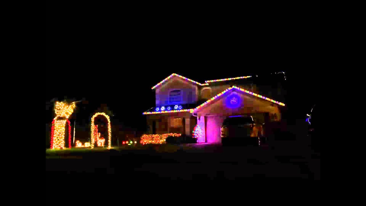 Christmas lights @ Adventure Drive Lights - Carol of the Bells by The Piano Guys