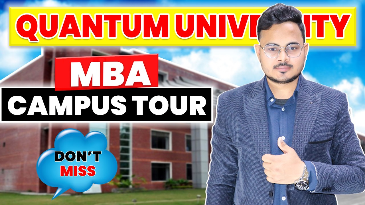 Quantum University Roorkee MBA Campus Tour 🤩 | Global MBA | Fees, Placement & Facilities | Full Vlog