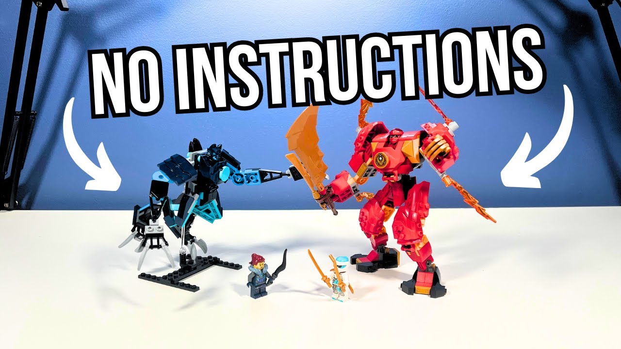 Kai's Elemental Fire Mech WITHOUT Instructions - LEGO Ninjago 71808