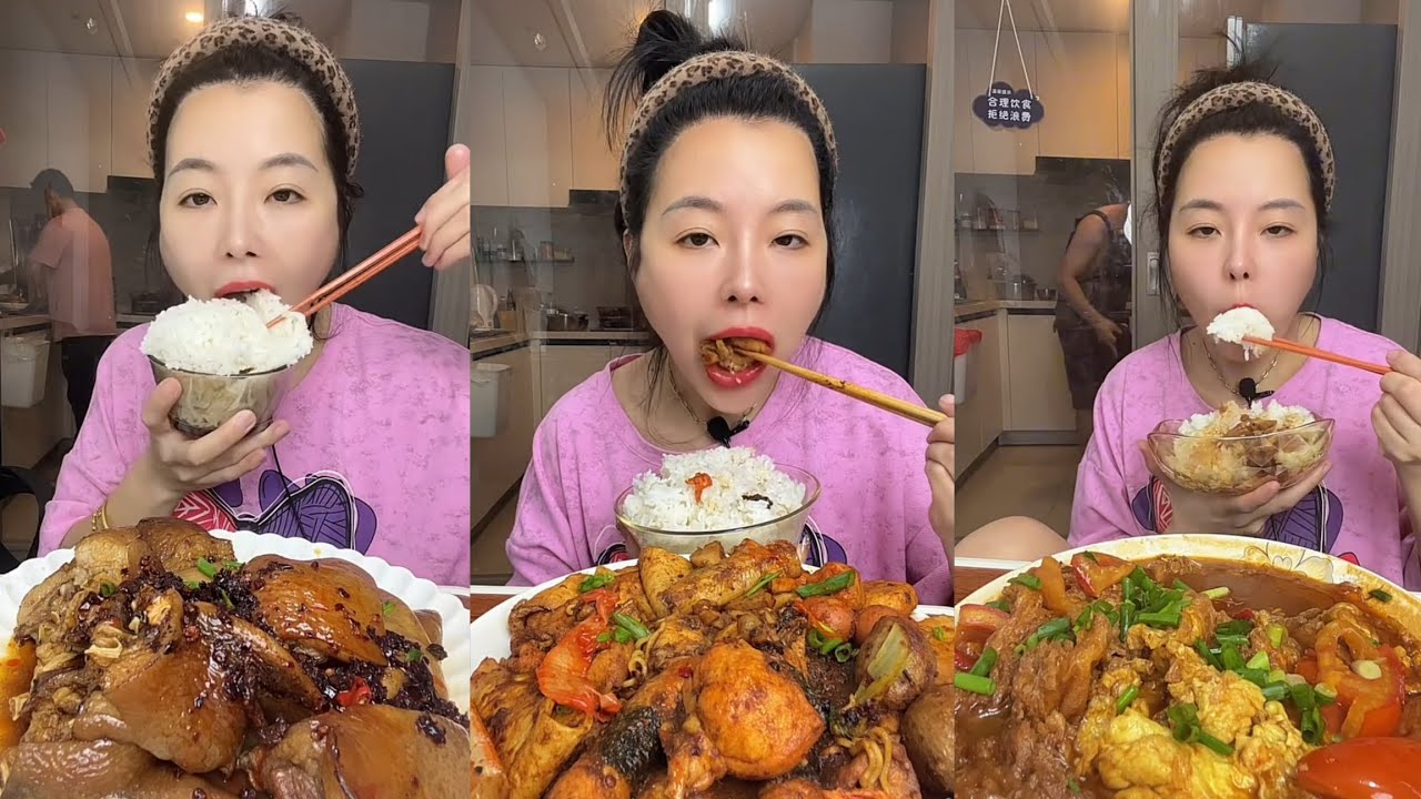 ASMR Mukbang  Braised Pork & Rice | Chinese Home Cooking Eating Sounds (No Talking)