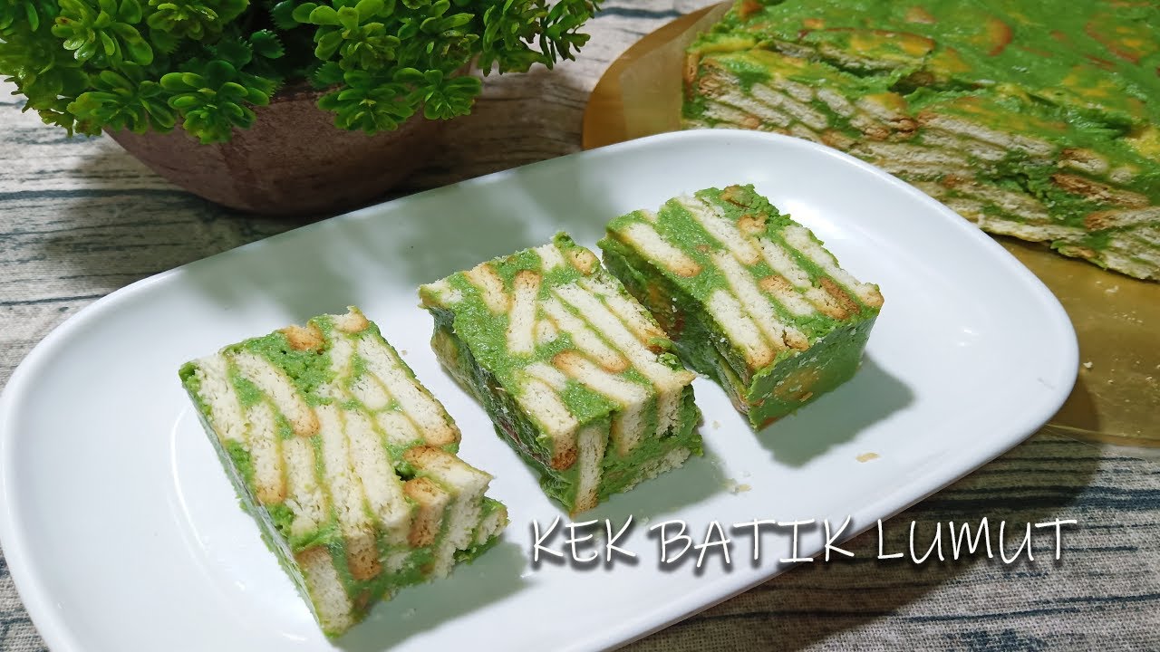 KEK BATIK | KEK BATIK PANDAN HORLICK | TANPA TELUR