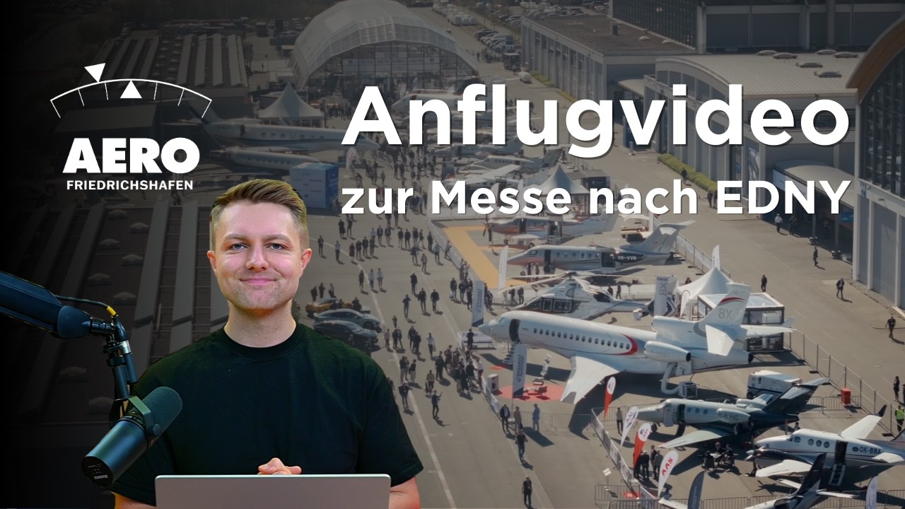 VFR Anflugvideo AERO Friedrichshafen!